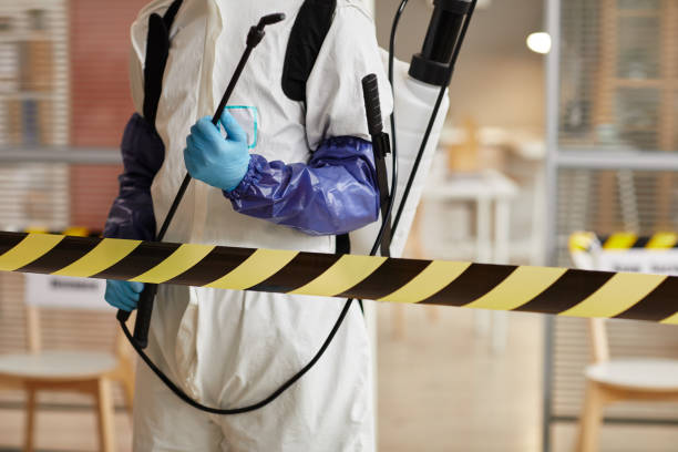 Professional Biohazard Cleanup technician working in Farmingville, NY